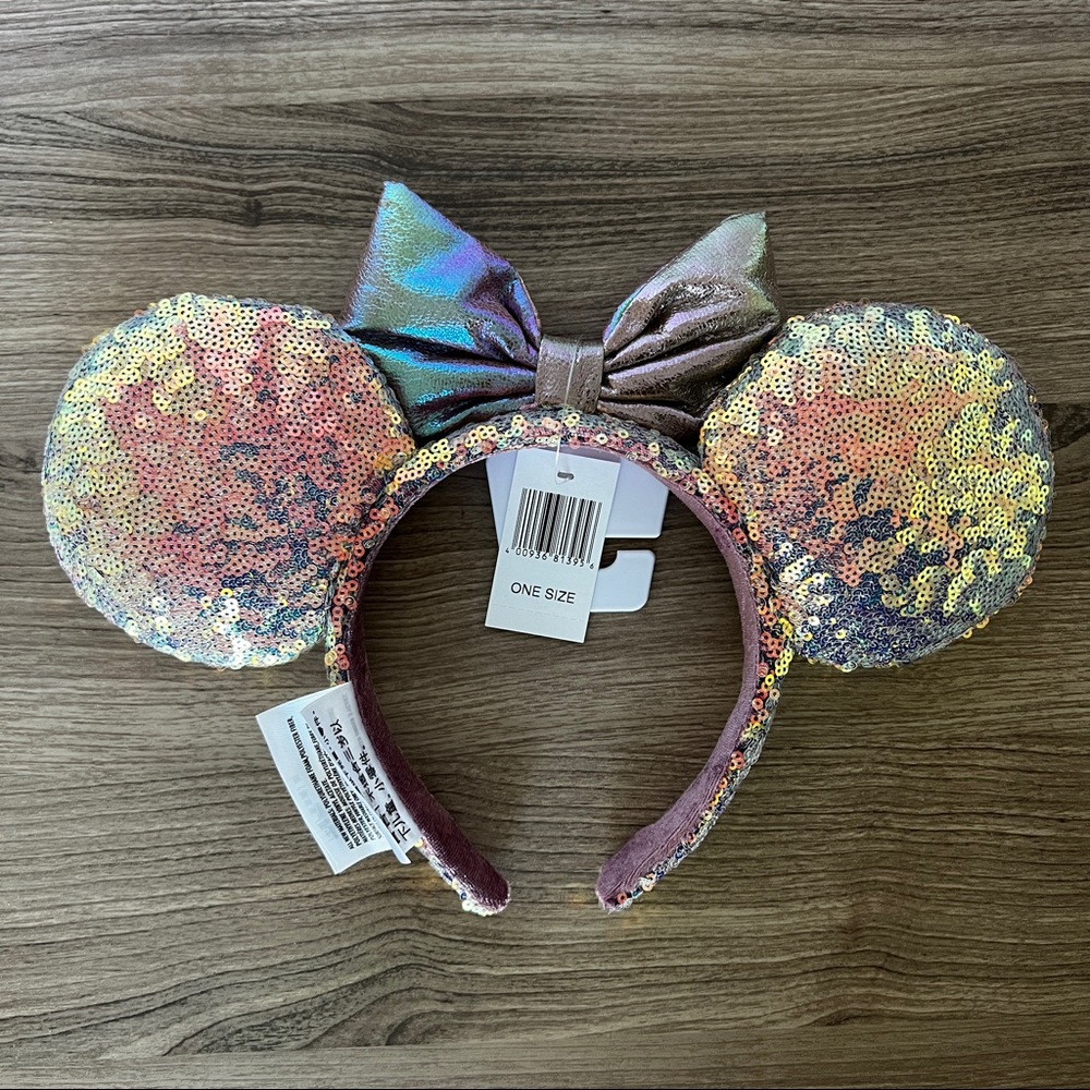 Disney World 50th Anniversary Minnie EARidescent Sequin Ear Headband - Picture 2 of 2